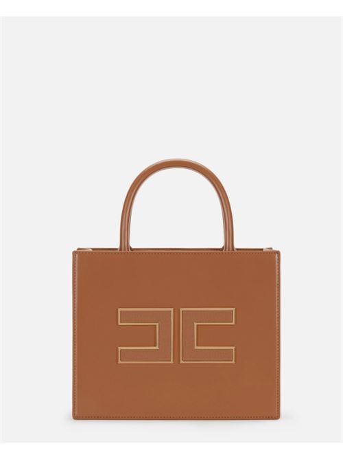 SMALL TOTE WITH LOGO ELISABETTA FRANCHI | BS33A56E2EC1 Brown Sugar